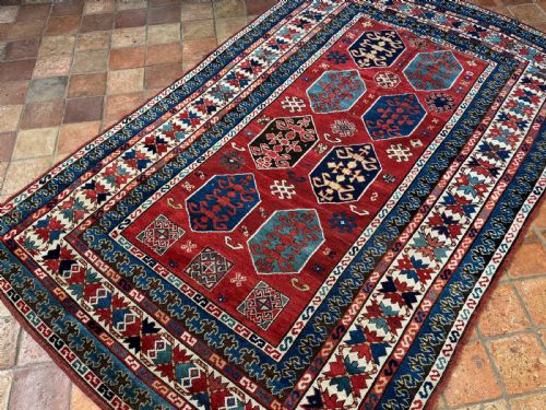 ANTIQUE KAZAK RUG - ADDITIONAL PHOTO 6