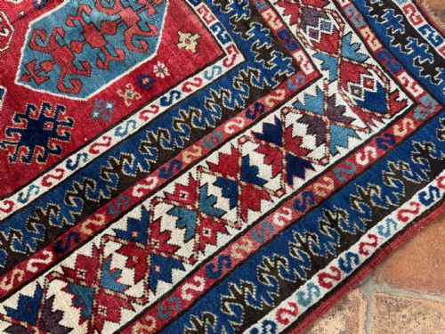 ANTIQUE KAZAK RUG - ADDITIONAL PHOTO 11