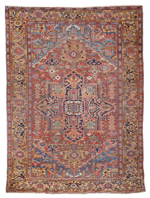 antique heriz carpet - CATEGORY: ANTIQUE RUGS - DATED 1900