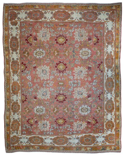 antique ushak carpet - CATEGORY: ANTIQUE RUGS - DATED 1880