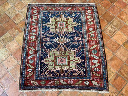 ANTIQUE KARAJA RUG - ADDITIONAL PHOTO 1