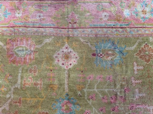 ANTIQUE USHAK CARPET - ADDITIONAL PHOTO 3