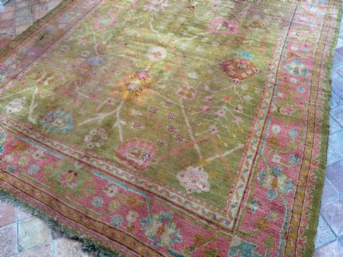 ANTIQUE USHAK CARPET - ADDITIONAL PHOTO 8