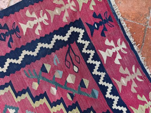 ANTIQUE SARKOY KILIM - ADDITIONAL PHOTO 1