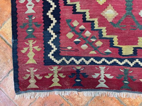 ANTIQUE SARKOY KILIM - ADDITIONAL PHOTO 4