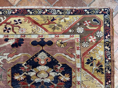 ANCIENT SILK BURSA RUG - ADDITIONAL PHOTO 2