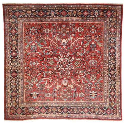 antique mahal carpet - CATEGORY: ANTIQUE RUGS - DATED 1910