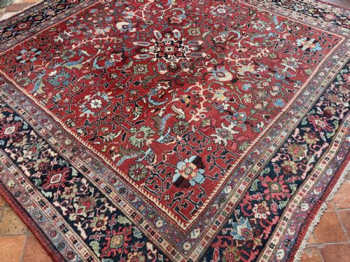 ANTIQUE MAHAL CARPET - ADDITIONAL PHOTO 1