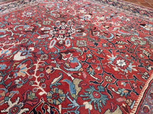 ANTIQUE MAHAL CARPET - ADDITIONAL PHOTO 5
