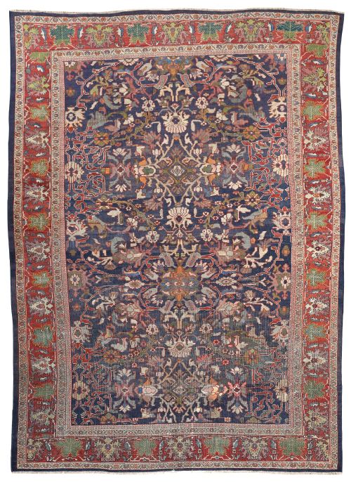 EARLY ANTIQUE SULTANABAD CARPET