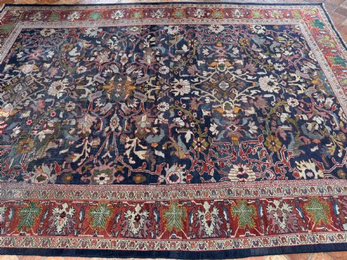 EARLY ANTIQUE SULTANABAD CARPET - ADDITIONAL PHOTO 2