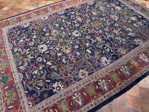 EARLY ANTIQUE SULTANABAD CARPET - ADDITIONAL PHOTO 3