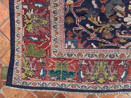 EARLY ANTIQUE SULTANABAD CARPET - ADDITIONAL PHOTO 4