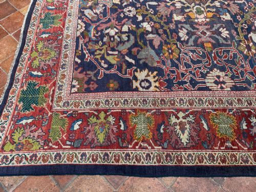 EARLY ANTIQUE SULTANABAD CARPET - ADDITIONAL PHOTO 5