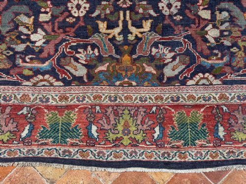 EARLY ANTIQUE SULTANABAD CARPET - ADDITIONAL PHOTO 7