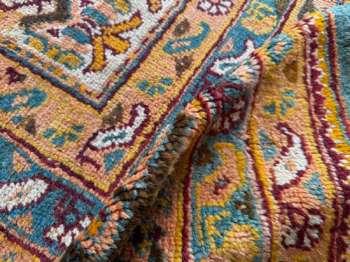 RARE SQUARE ANTIQUE USHAK CARPET - ADDITIONAL PHOTO 2