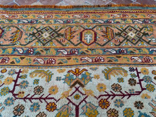 RARE SQUARE ANTIQUE USHAK CARPET - ADDITIONAL PHOTO 3