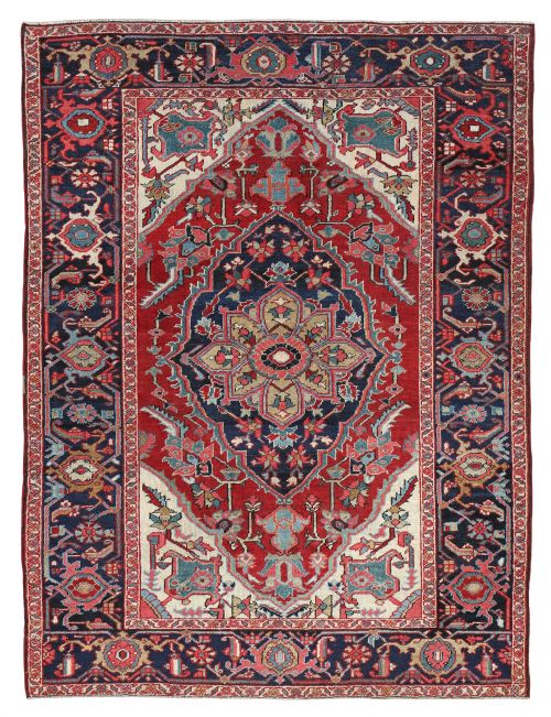 antique heriz rug - CATEGORY: ANTIQUE RUGS - DATED 1890