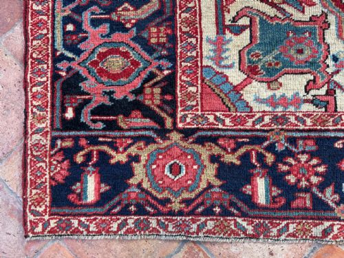 ANTIQUE HERIZ RUG - ADDITIONAL PHOTO 2