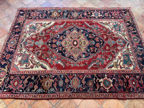 ANTIQUE HERIZ RUG - ADDITIONAL PHOTO 7