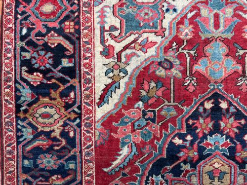 ANTIQUE HERIZ RUG - ADDITIONAL PHOTO 9