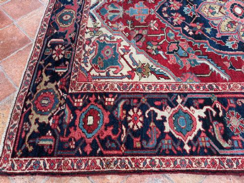 ANTIQUE HERIZ RUG - ADDITIONAL PHOTO 12