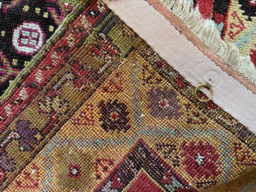ANTIQUE KIRSHEHIR PRAYER RUG - ADDITIONAL PHOTO 3