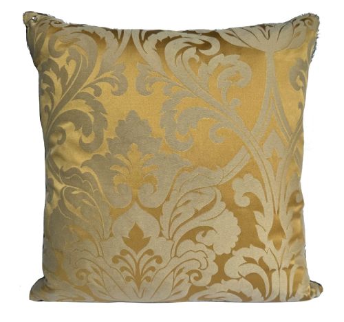 ANTIQUE FRENCH SILK CUSHION - ADDITIONAL PHOTO 2
