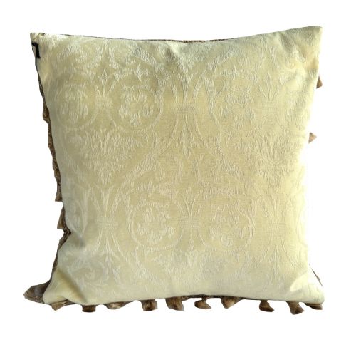 ANTIQUE AUBUSSON CUSHION - ADDITIONAL PHOTO 1