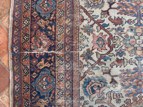 DISTRESSED ANTIQUE MAHAL CARPET - ADDITIONAL PHOTO 10