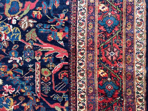 ANTIQUE MUSTAFI MAHAL CARPET - ADDITIONAL PHOTO 2