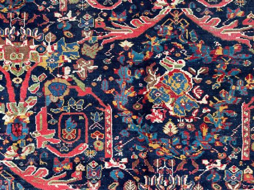ANTIQUE MUSTAFI MAHAL CARPET - ADDITIONAL PHOTO 4