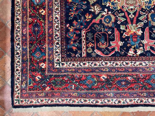 ANTIQUE MUSTAFI MAHAL CARPET - ADDITIONAL PHOTO 6