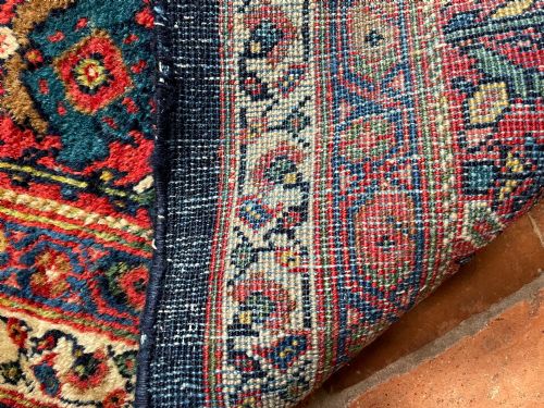 ANTIQUE MUSTAFI MAHAL CARPET - ADDITIONAL PHOTO 8