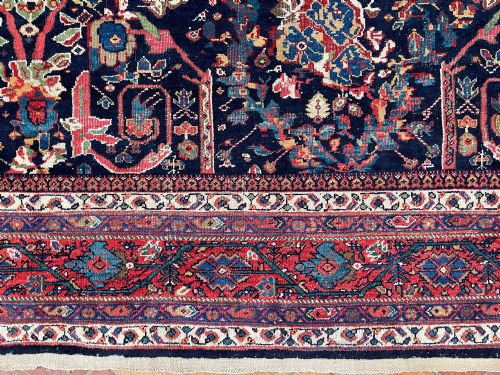 ANTIQUE MUSTAFI MAHAL CARPET - ADDITIONAL PHOTO 9