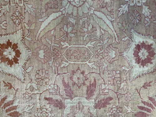 RARE ANTIQUE ZIEGLER CARPET - ADDITIONAL PHOTO 1