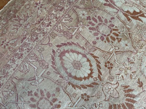 RARE ANTIQUE ZIEGLER CARPET - ADDITIONAL PHOTO 3