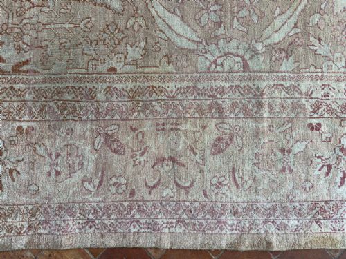 RARE ANTIQUE ZIEGLER CARPET - ADDITIONAL PHOTO 5