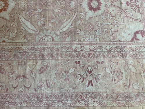 RARE ANTIQUE ZIEGLER CARPET - ADDITIONAL PHOTO 9