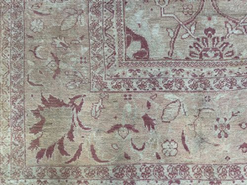 RARE ANTIQUE ZIEGLER CARPET - ADDITIONAL PHOTO 10