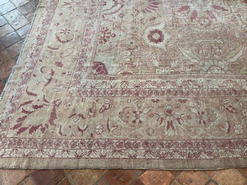RARE ANTIQUE ZIEGLER CARPET - ADDITIONAL PHOTO 11