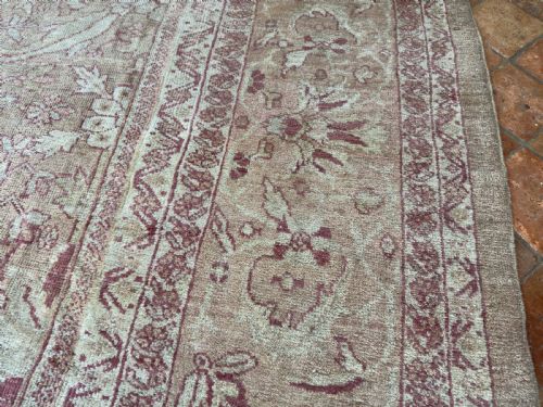 RARE ANTIQUE ZIEGLER CARPET - ADDITIONAL PHOTO 13
