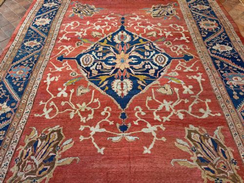 ANTIQUE ZIEGLER CARPET - ADDITIONAL PHOTO 1