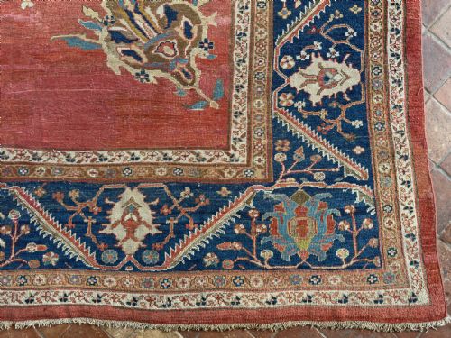 ANTIQUE ZIEGLER CARPET - ADDITIONAL PHOTO 3