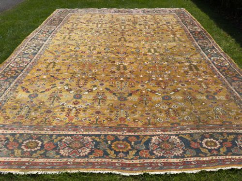 RARE ANTIQUE ZIEGLER CARPET - ADDITIONAL PHOTO 1