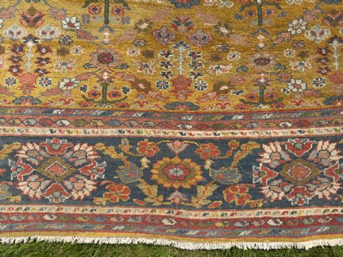 RARE ANTIQUE ZIEGLER CARPET - ADDITIONAL PHOTO 4