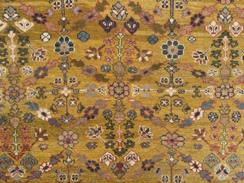 RARE ANTIQUE ZIEGLER CARPET - ADDITIONAL PHOTO 5