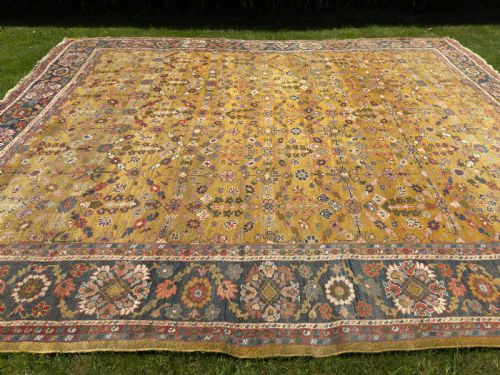 RARE ANTIQUE ZIEGLER CARPET - ADDITIONAL PHOTO 7