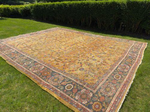 RARE ANTIQUE ZIEGLER CARPET - ADDITIONAL PHOTO 10