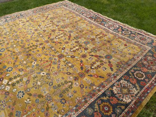 RARE ANTIQUE ZIEGLER CARPET - ADDITIONAL PHOTO 12